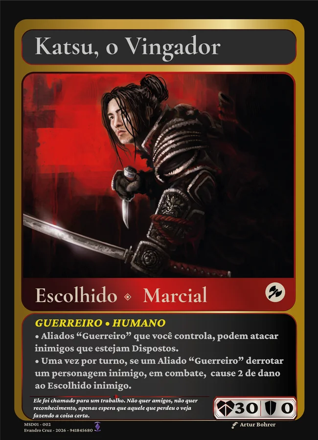 Carta Katsu, o Vingador, Escolhido Marcial