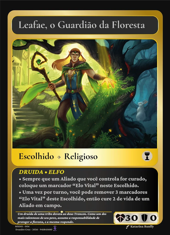 Carta Leafae, o Guardião da Floresta, Escolhido Religioso